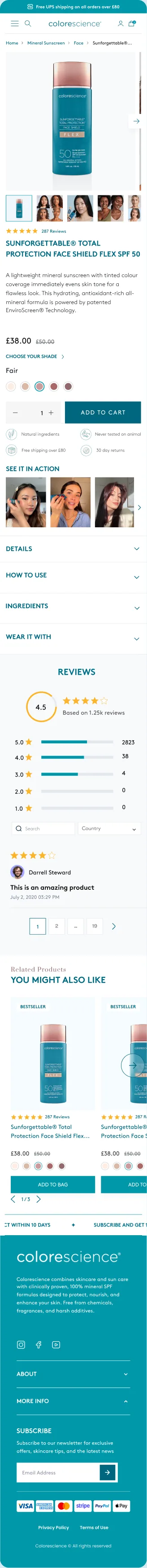 The new mobile product page