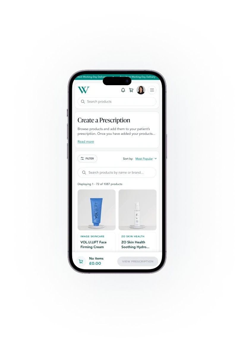 Wigmore checkout on mobile